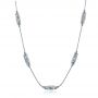 14k White Gold 14k White Gold Custom Diamond Necklace - Three-Quarter View -  101865 - Thumbnail