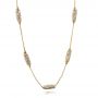 18k Yellow Gold 18k Yellow Gold Custom Diamond Necklace - Flat View -  101865 - Thumbnail