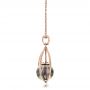 18k Rose Gold 18k Rose Gold Custom Pearl And Diamond Pendant - Side View -  101158 - Thumbnail