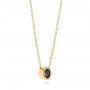 18k Yellow Gold 18k Yellow Gold Custom Black And White Diamond Pendant - Flat View -  103452 - Thumbnail