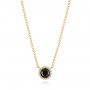 18k Yellow Gold 18k Yellow Gold Custom Black And White Diamond Pendant - Three-Quarter View -  103452 - Thumbnail