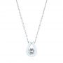 18k White Gold 18k White Gold Custom Diamond Pendant - Three-Quarter View -  103981 - Thumbnail