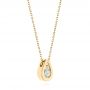 14k Yellow Gold 14k Yellow Gold Custom Diamond Pendant - Flat View -  103981 - Thumbnail