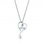  Platinum Platinum Custom Moonstone Pendant - Flat View -  102450 - Thumbnail