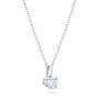  Platinum Platinum Custom Diamond Solitaire Pendant - Flat View -  102443 - Thumbnail
