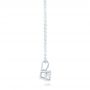  Platinum Platinum Custom Diamond Solitaire Pendant - Side View -  102443 - Thumbnail