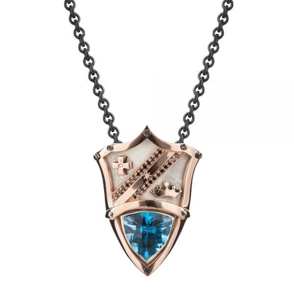 Custom Shield Crest Pendant -  1141