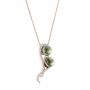 18k Rose Gold 18k Rose Gold Custom Tahitian Pearl And Diamond Pendant - Flat View -  102522 - Thumbnail