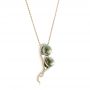 14k Yellow Gold 14k Yellow Gold Custom Tahitian Pearl And Diamond Pendant - Flat View -  102522 - Thumbnail