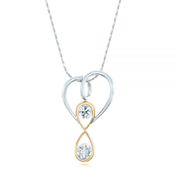 Custom Two-Tone White Quartz Pendant - reference design