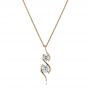 14k Yellow Gold 14k Yellow Gold Custom Wrapped Diamond Pendant - Three-Quarter View -  102101 - Thumbnail