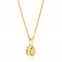 Custom Yellow Diamond Pendant - Flat View -  103592 - Thumbnail