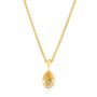 Custom Yellow Diamond Pendant - Three-Quarter View -  103592 - Thumbnail