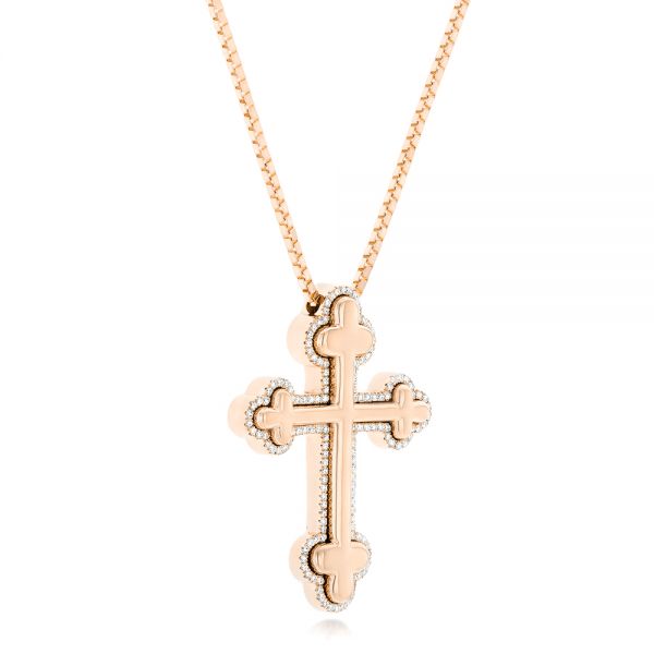 1.50CT Prong Set Round Brilliant Diamond Cross Necklace – Justin's Jewelers