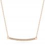 18k Rose Gold 18k Rose Gold Custom Diamond Pendant - Three-Quarter View -  104256 - Thumbnail