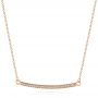 14k Rose Gold 14k Rose Gold Custom Diamond Pendant - Three-Quarter View -  104256 - Thumbnail