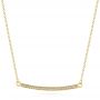 18k Yellow Gold Custom Diamond Pendant - Three-Quarter View -  104256 - Thumbnail