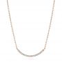 14k Rose Gold 14k Rose Gold Diamond Bar Necklace - Three-Quarter View -  106291 - Thumbnail