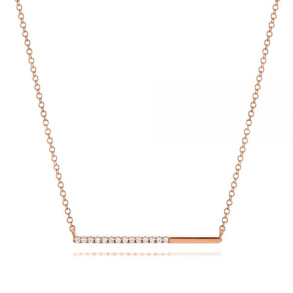 Diamond Bar Necklace - Image