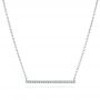  Platinum Platinum Diamond Bar Necklace - Three-Quarter View -  106290 - Thumbnail