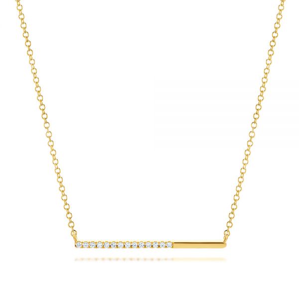 Diamond Bar Necklace - Image