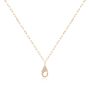 14k Rose Gold 14k Rose Gold Diamond Charm Holder Necklace - Three-Quarter View -  107768 - Thumbnail