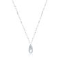  Platinum Platinum Diamond Charm Holder Necklace - Flat View -  107768 - Thumbnail