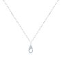  Platinum Platinum Diamond Charm Holder Necklace - Three-Quarter View -  107768 - Thumbnail