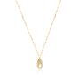 14k Yellow Gold Diamond Charm Holder Necklace - Flat View -  107768 - Thumbnail