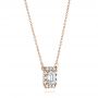 14k Rose Gold 14k Rose Gold Diamond Halo Pendant - Flat View -  106504 - Thumbnail