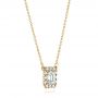 18k Yellow Gold 18k Yellow Gold Diamond Halo Pendant - Flat View -  106504 - Thumbnail