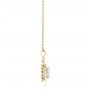 18k Yellow Gold 18k Yellow Gold Diamond Halo Pendant - Side View -  103989 - Thumbnail