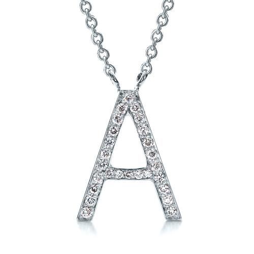 Diamond Letter Necklace