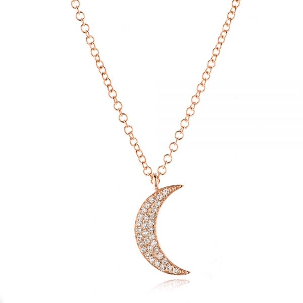 Diamond Moon Necklace - Image