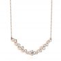 18k Rose Gold 18k Rose Gold Diamond Necklace - Flat View -  106652 - Thumbnail