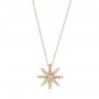 14k Rose Gold Diamond Necklace