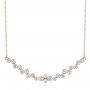 18k Rose Gold 18k Rose Gold Diamond Necklace - Three-Quarter View -  106652 - Thumbnail