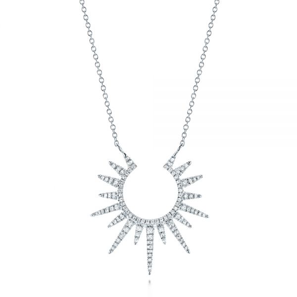 Diamond Necklace - Three-Quarter View -  106513