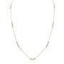 18k Yellow Gold 18k Yellow Gold Diamond Necklace - Three-Quarter View -  105347 - Thumbnail