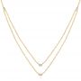 18k Yellow Gold 18k Yellow Gold Diamond Necklace - Three-Quarter View -  106509 - Thumbnail