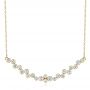 14k Yellow Gold 14k Yellow Gold Diamond Necklace - Three-Quarter View -  106652 - Thumbnail