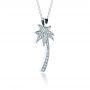 Diamond Palm Tree Pendant - Flat View -  1320 - Thumbnail