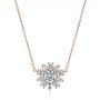 14k Rose Gold 14k Rose Gold Diamond Pendant - Three-Quarter View -  106651 - Thumbnail