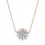 14k Rose Gold 14k Rose Gold Diamond Pendant - Three-Quarter View -  106651 - Thumbnail