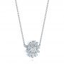 14k White Gold 14k White Gold Diamond Pendant - Flat View -  106651 - Thumbnail