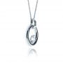  Platinum Platinum Diamond Pendant - Flat View -  1343 - Thumbnail