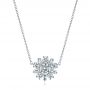 14k White Gold 14k White Gold Diamond Pendant - Three-Quarter View -  106651 - Thumbnail