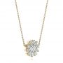 18k Yellow Gold 18k Yellow Gold Diamond Pendant - Flat View -  106651 - Thumbnail