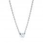  Platinum Platinum Diamond Solitaire Pendant - Flat View -  105069 - Thumbnail