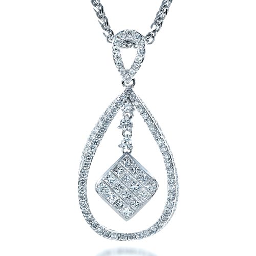 Diamond Split Drop Pendant - Image